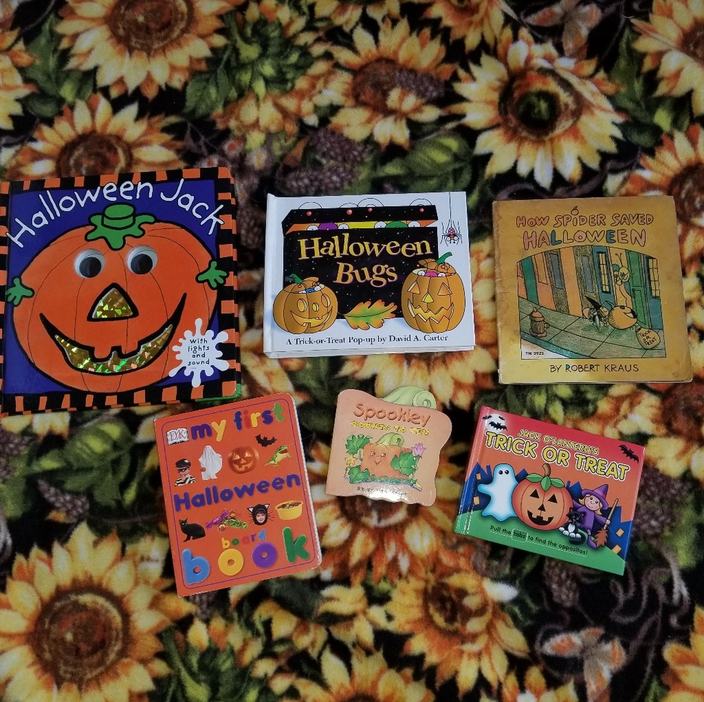 Lot of 6 Children's Halloween Books used